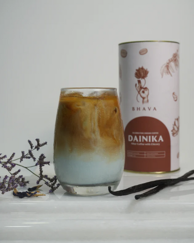 Lavender Blue Pea Iced Vanilla Latte