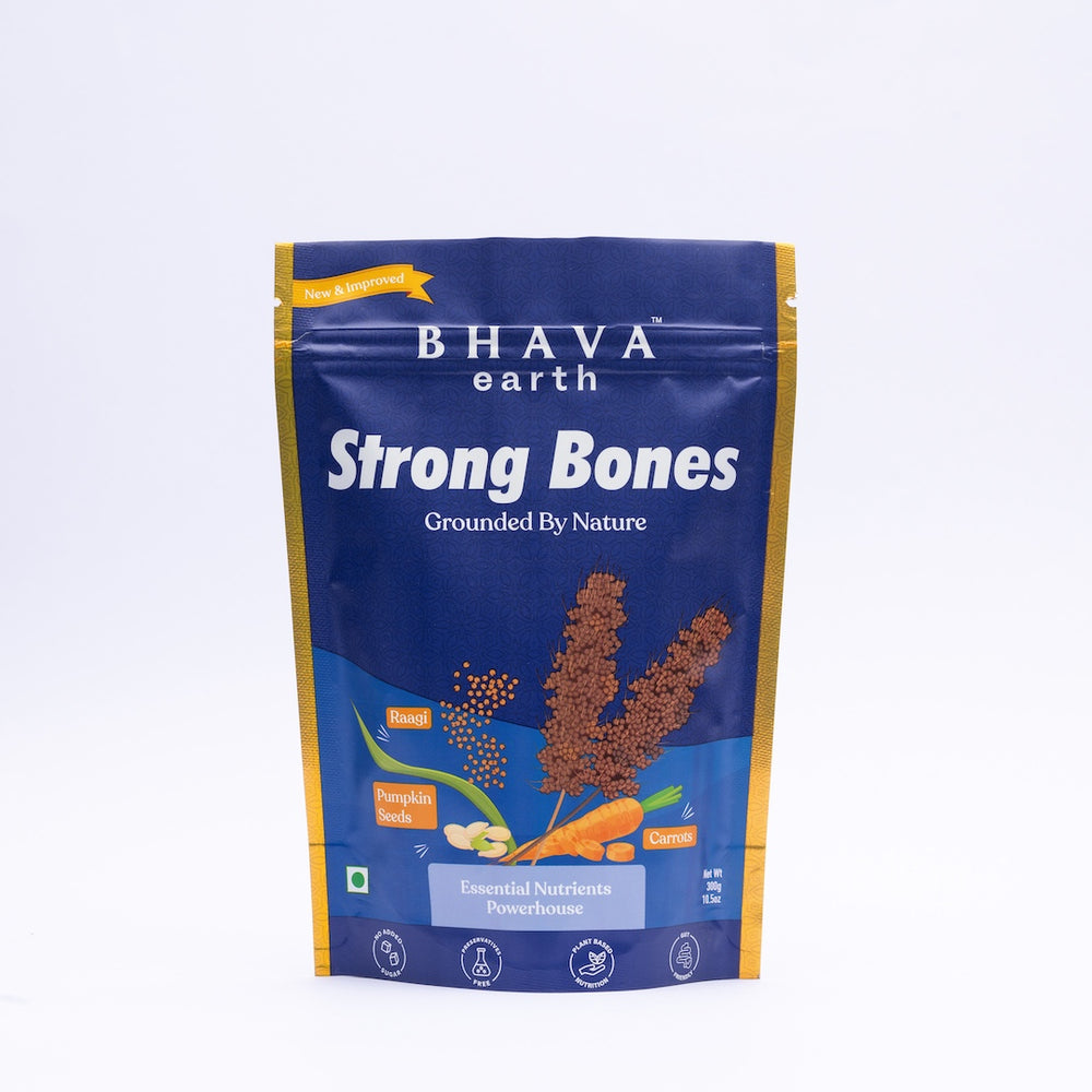 
                  
                    BhavaEarth Strong Bones | Calcium & Phosphorus Supplement | Kids & Women | No Added Sugar | 300g
                  
                